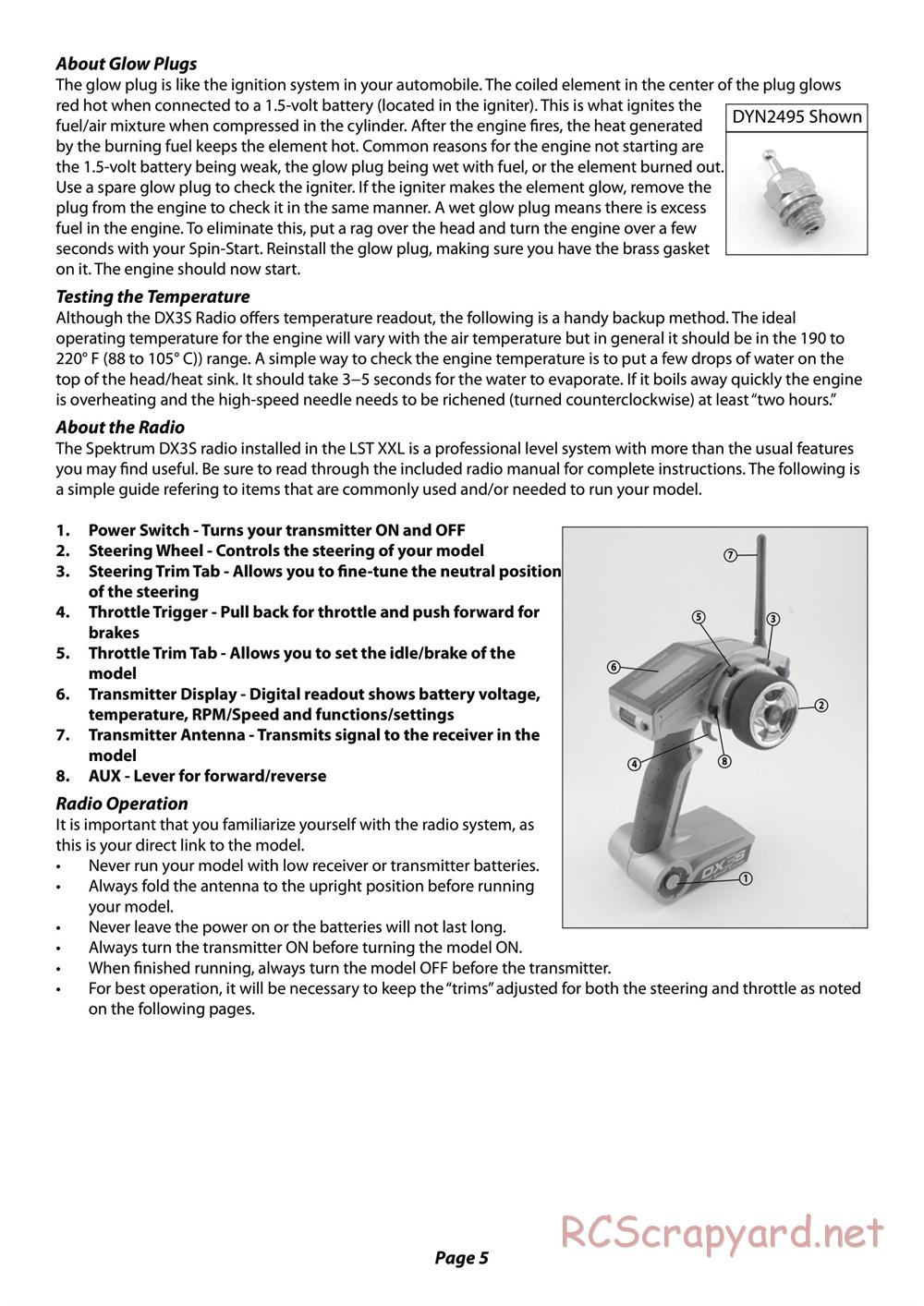 Team Losi - LST XXL - Manual - Page 5