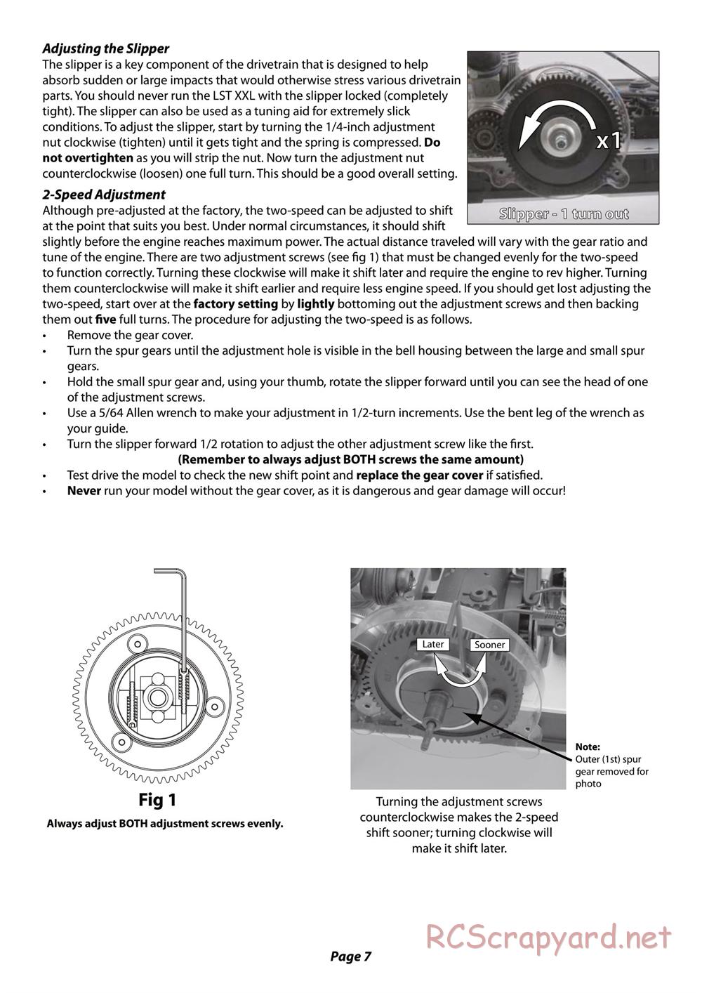 Team Losi - LST XXL - Manual - Page 7