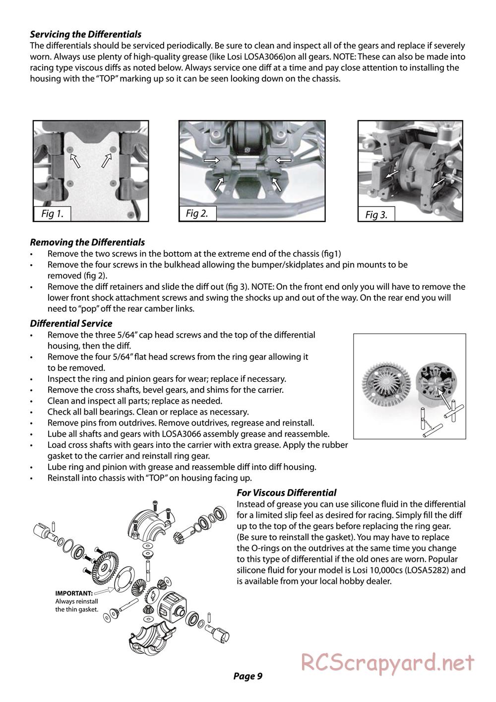 Team Losi - LST XXL - Manual - Page 9