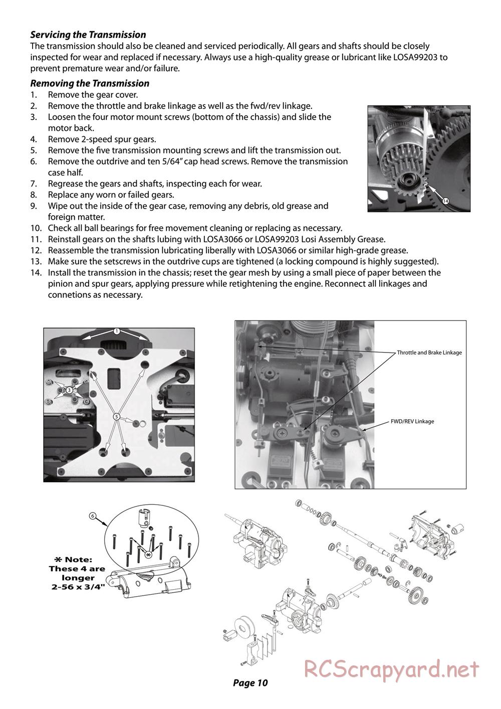 Team Losi - LST XXL - Manual - Page 10