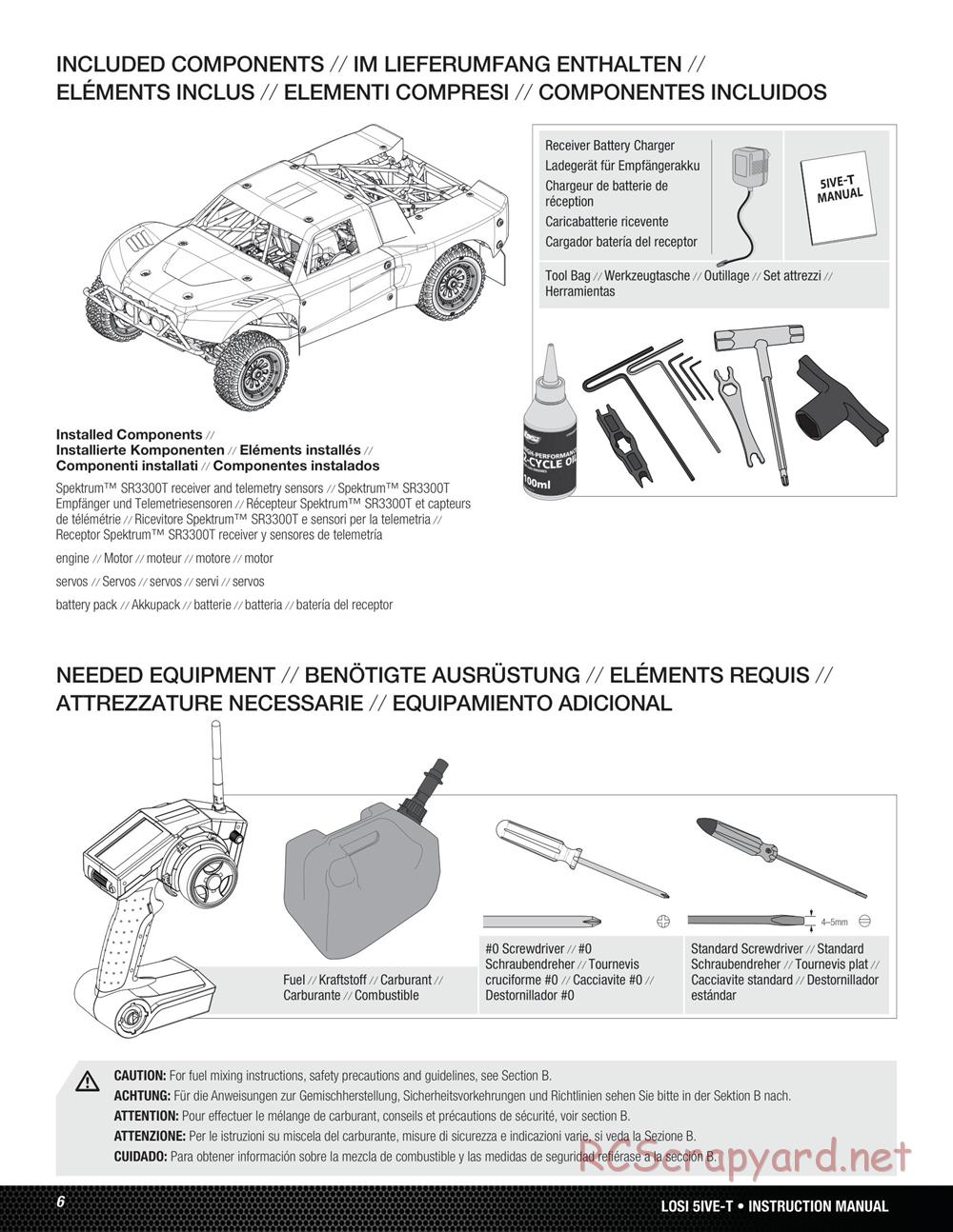 Team Losi - 5ive-T - Manual - Page 6