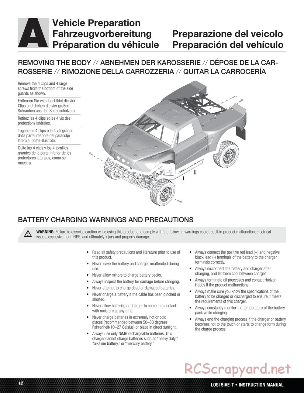 Team Losi - 5ive-T - Manual - Page 12