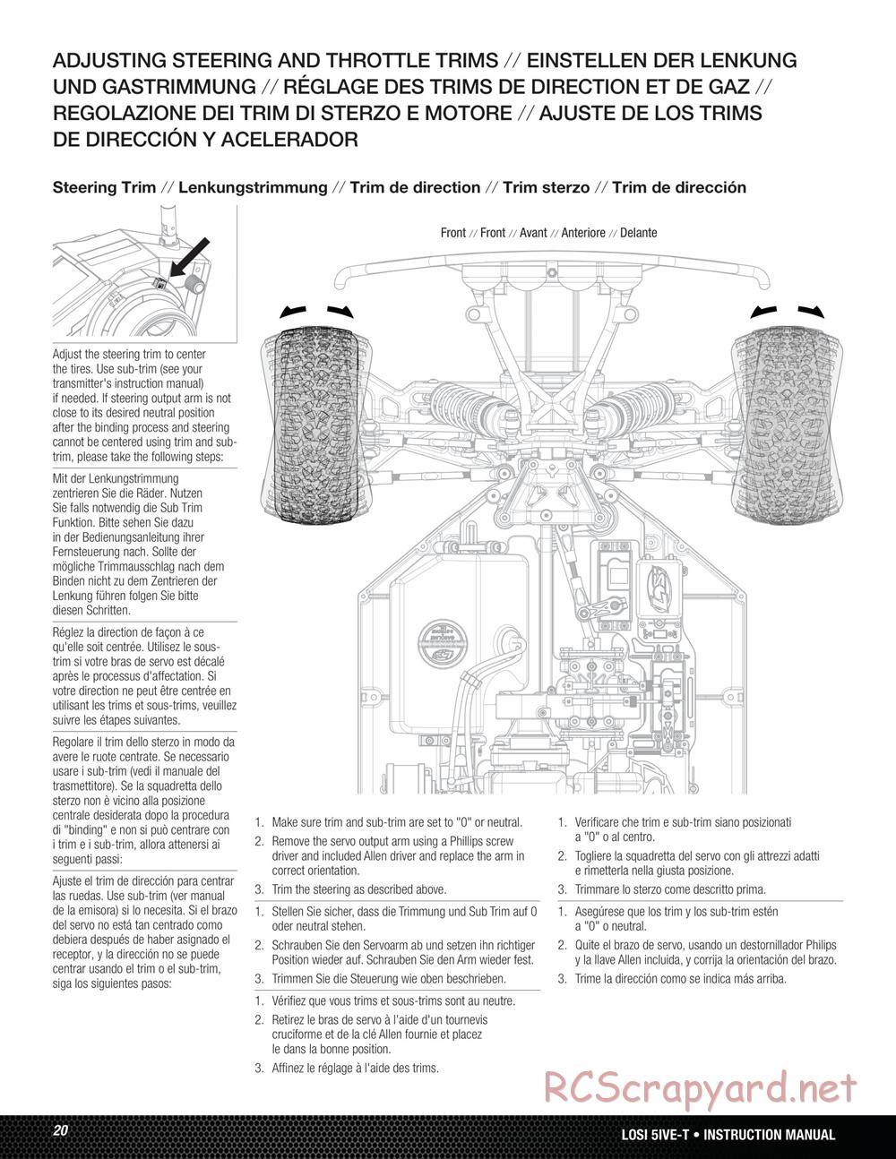 Team Losi - 5ive-T - Manual - Page 20