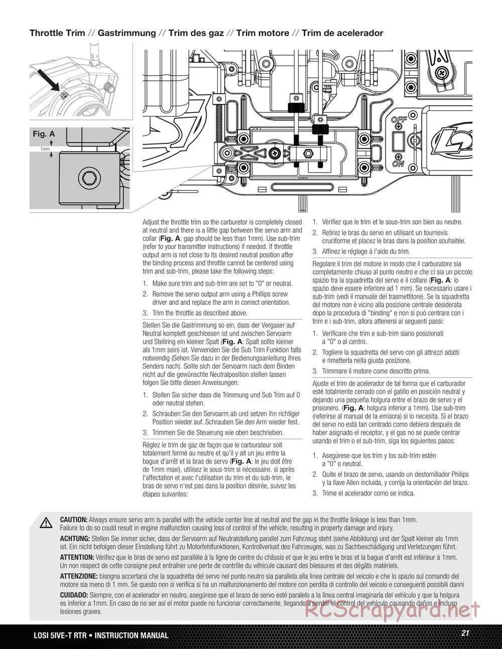 Team Losi - 5ive-T - Manual - Page 21