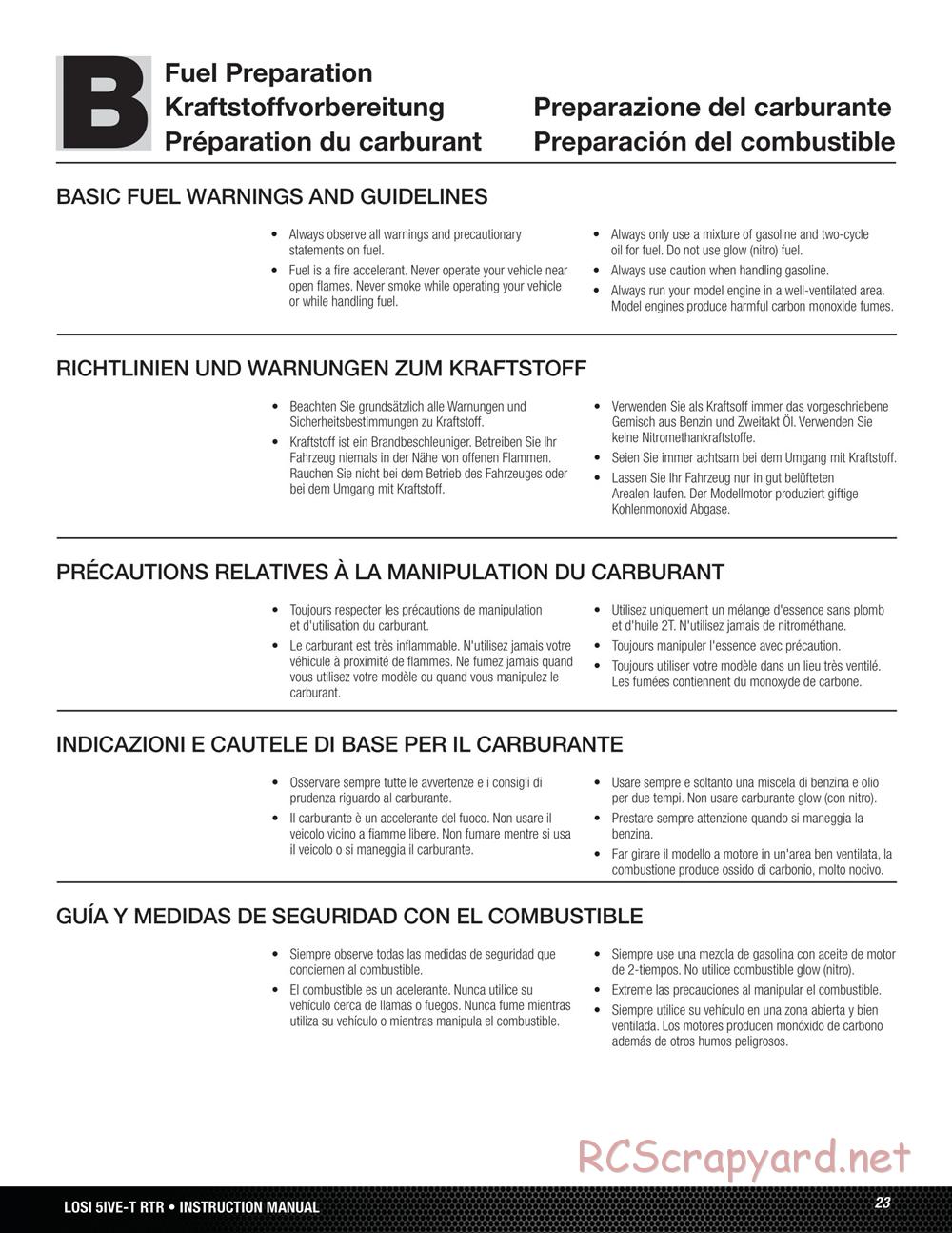 Team Losi - 5ive-T - Manual - Page 23