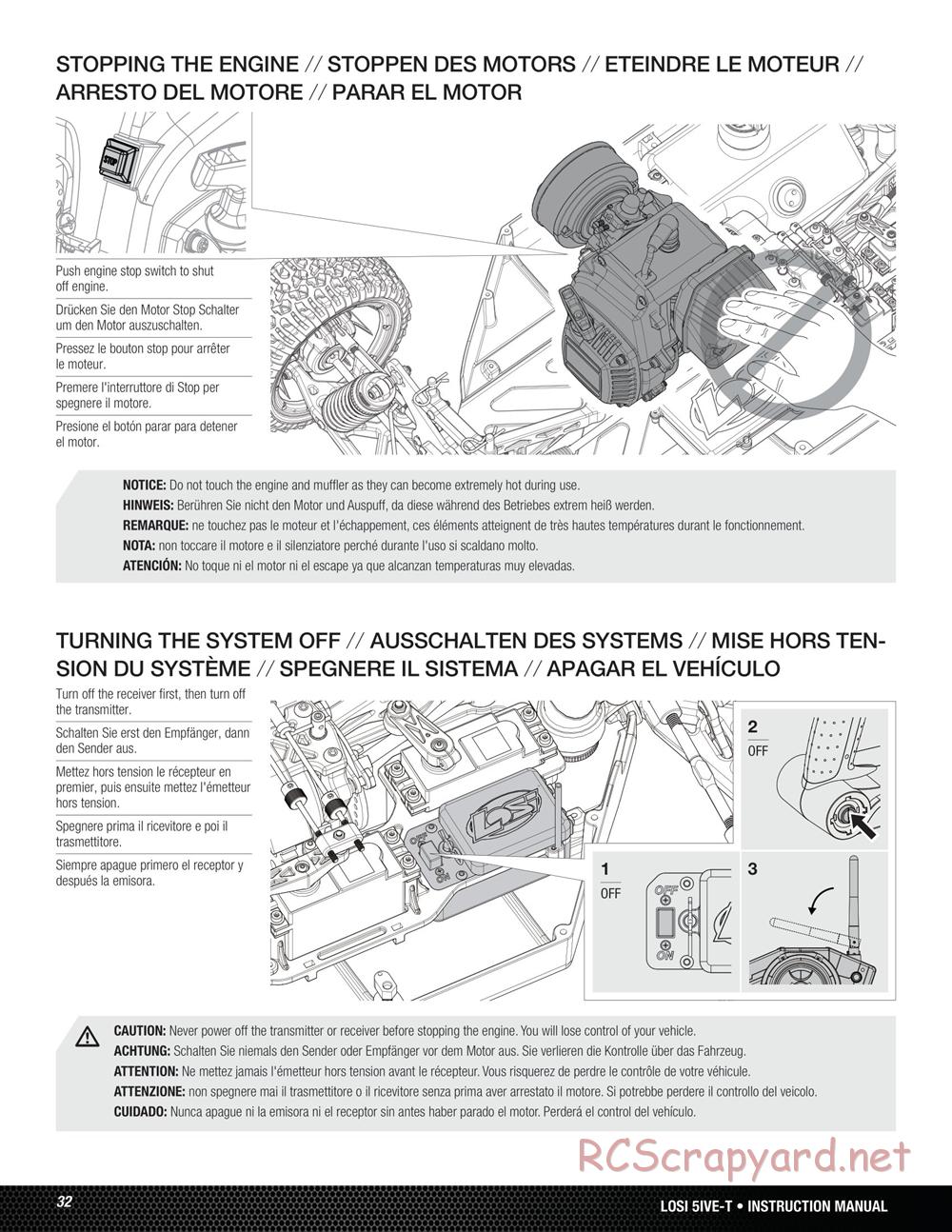 Team Losi - 5ive-T - Manual - Page 32