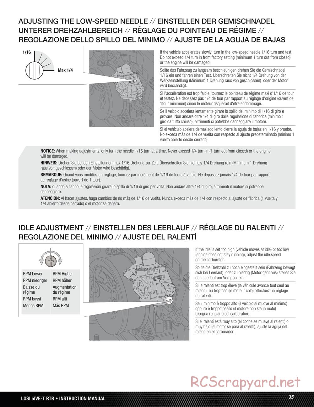 Team Losi - 5ive-T - Manual - Page 35