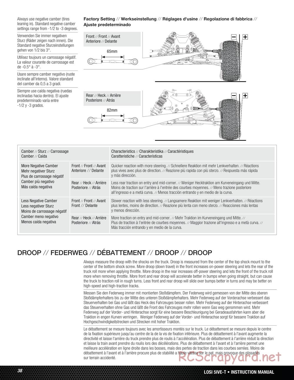 Team Losi - 5ive-T - Manual - Page 38