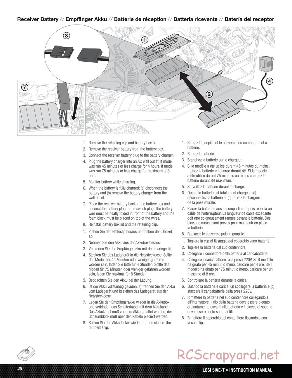 Team Losi - 5ive-T - Manual - Page 48