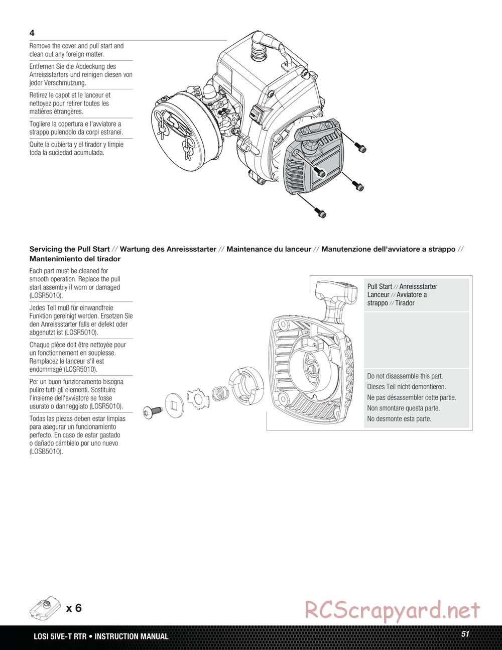 Team Losi - 5ive-T - Manual - Page 51