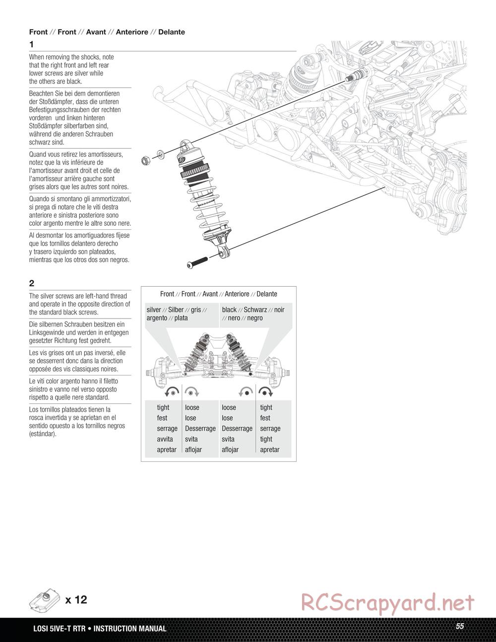 Team Losi - 5ive-T - Manual - Page 55