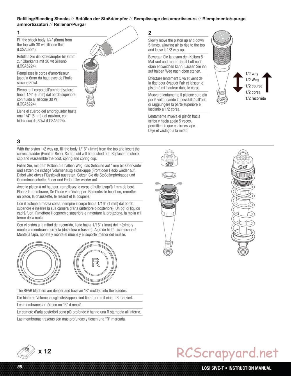 Team Losi - 5ive-T - Manual - Page 58