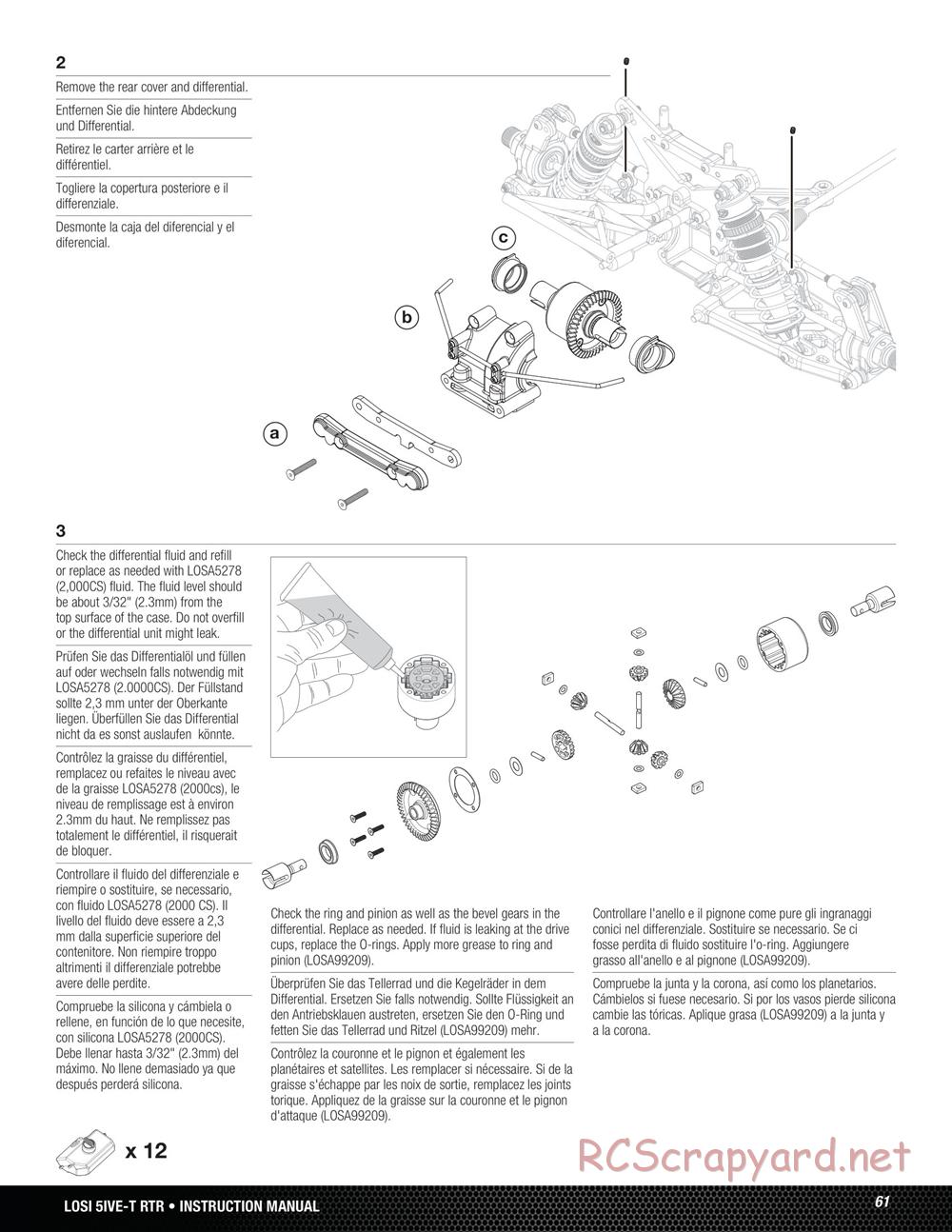 Team Losi - 5ive-T - Manual - Page 61