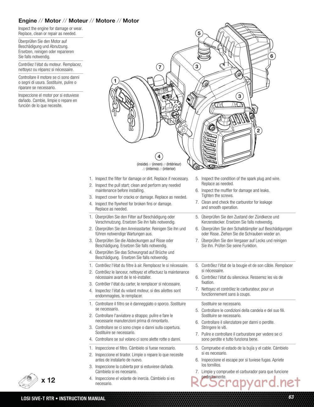 Team Losi - 5ive-T - Manual - Page 63