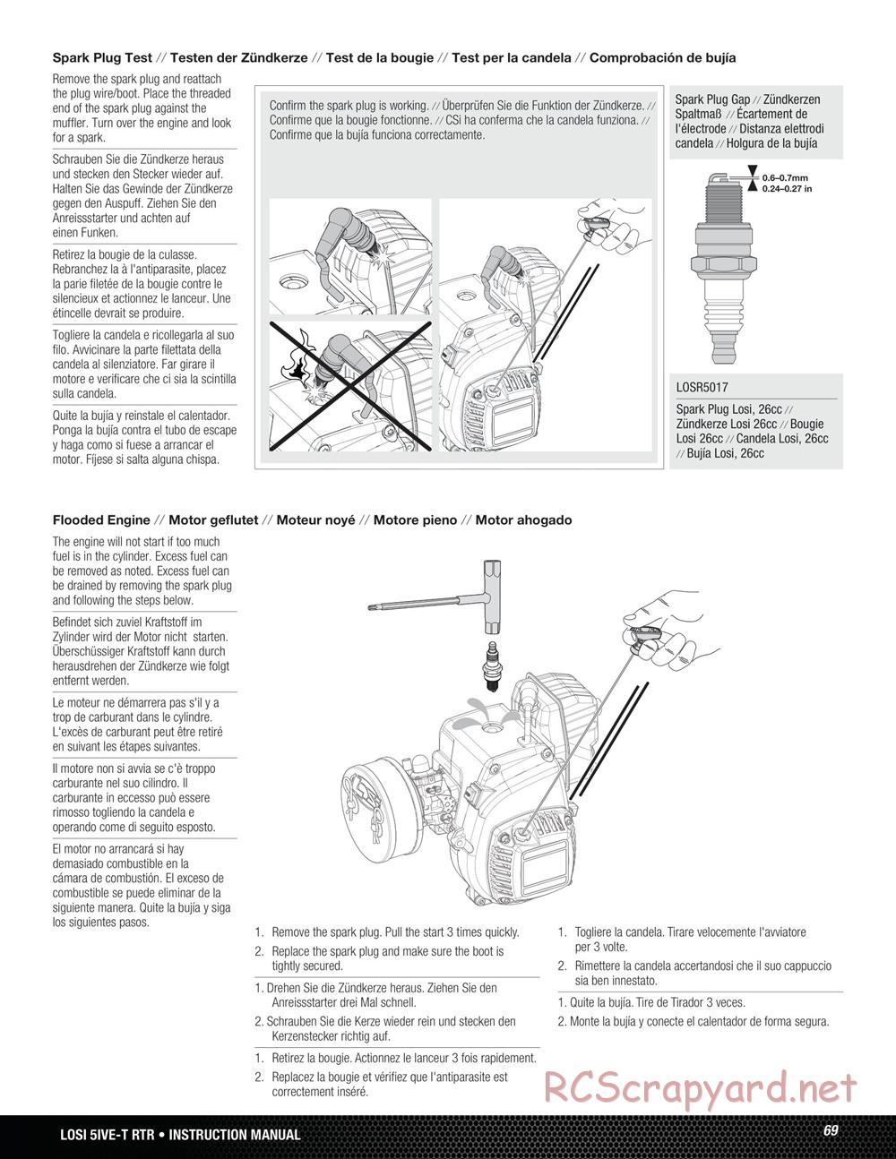 Team Losi - 5ive-T - Manual - Page 69