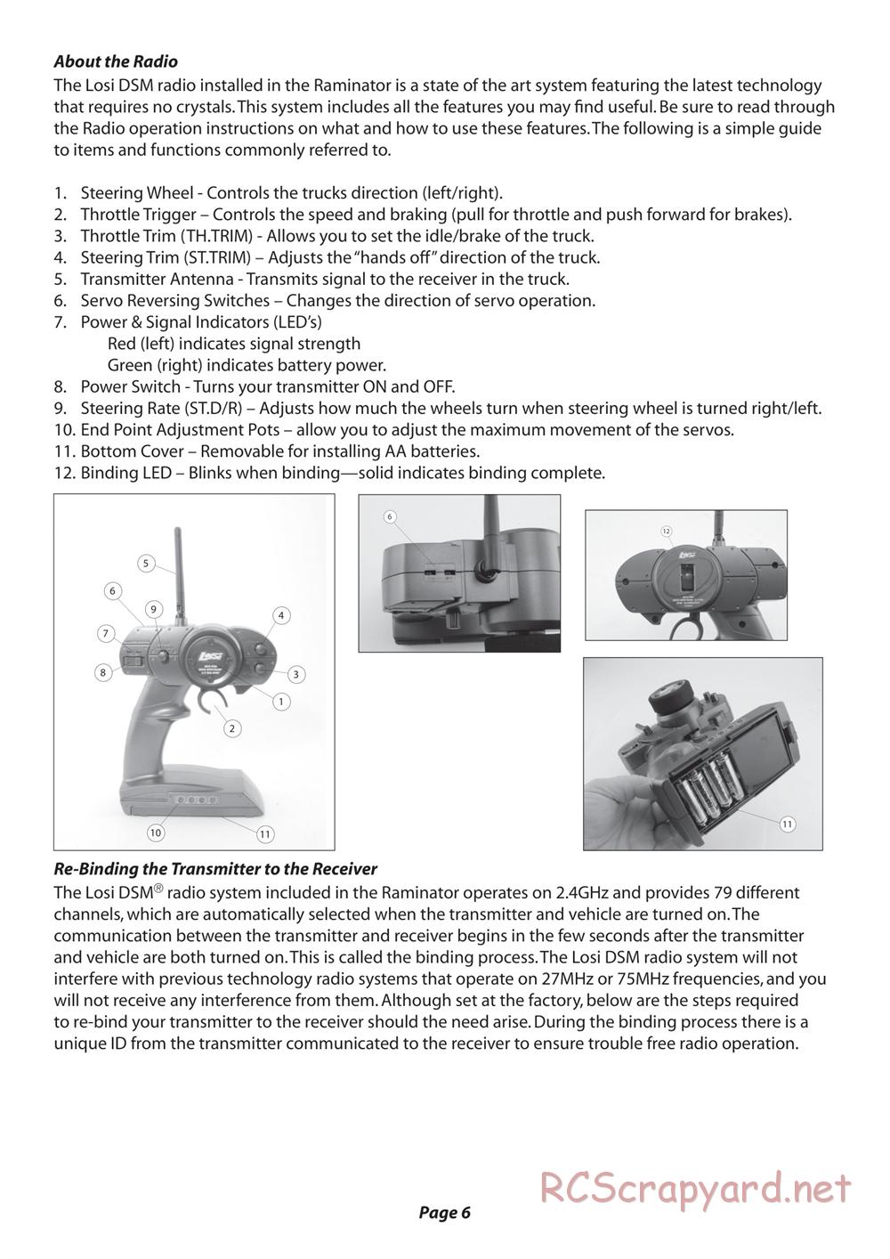 Team Losi - Raminator - Manual - Page 6