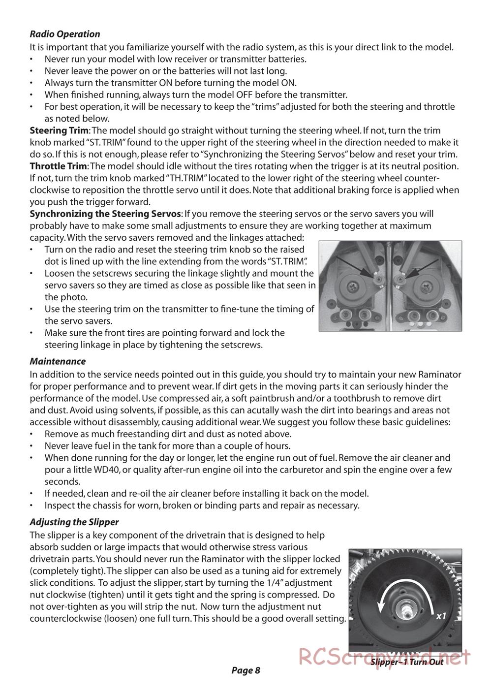 Team Losi - Raminator - Manual - Page 8