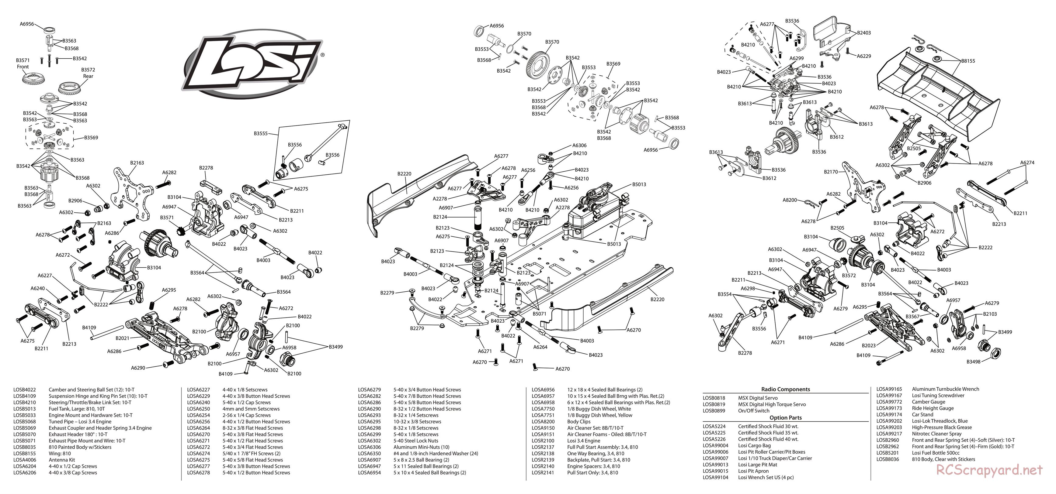 Team Losi - 810 - Manual - Page 1