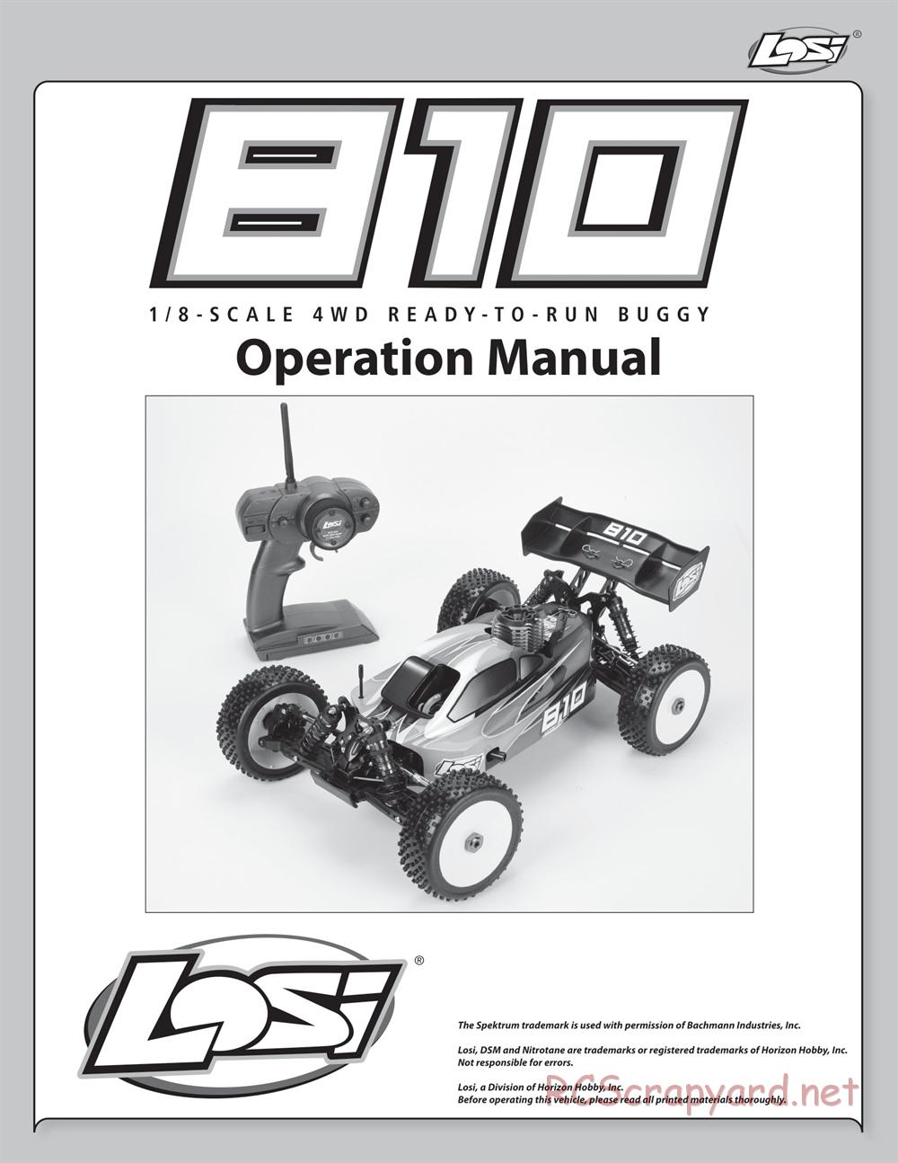 Team Losi - 810 - Manual - Page 1