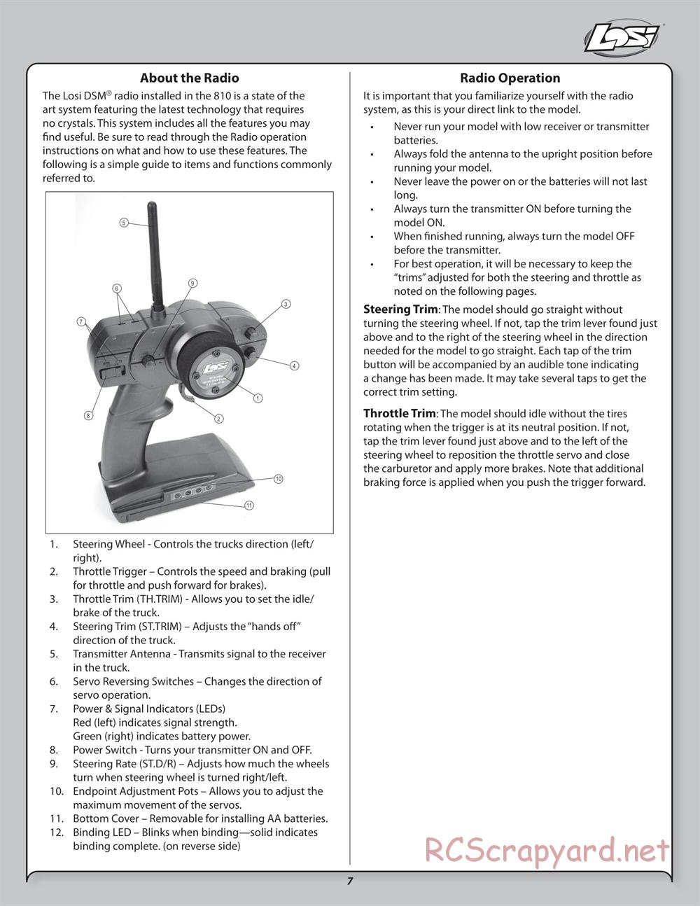 Team Losi - 810 - Manual - Page 7