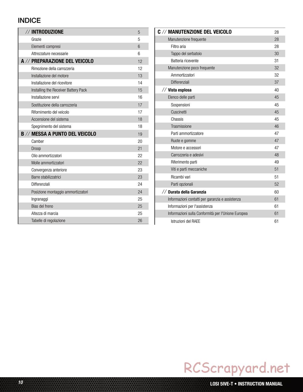 Team Losi - 5ive-T Roller - Manual - Page 10