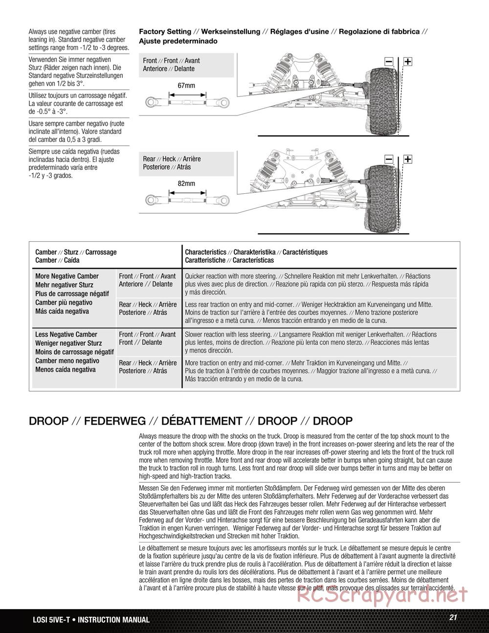 Team Losi - 5ive-T Roller - Manual - Page 21