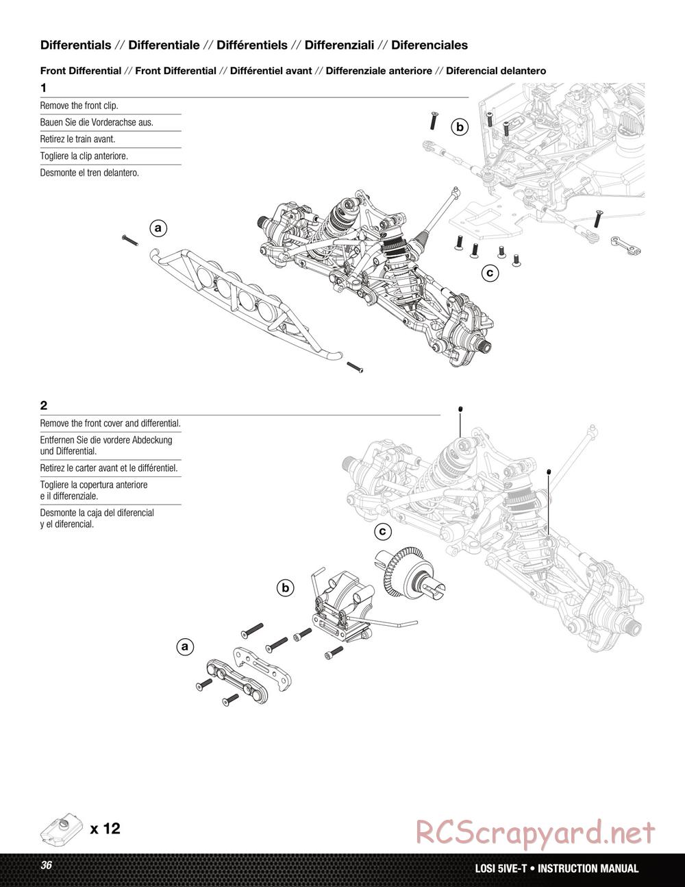 Team Losi - 5ive-T Roller - Manual - Page 36