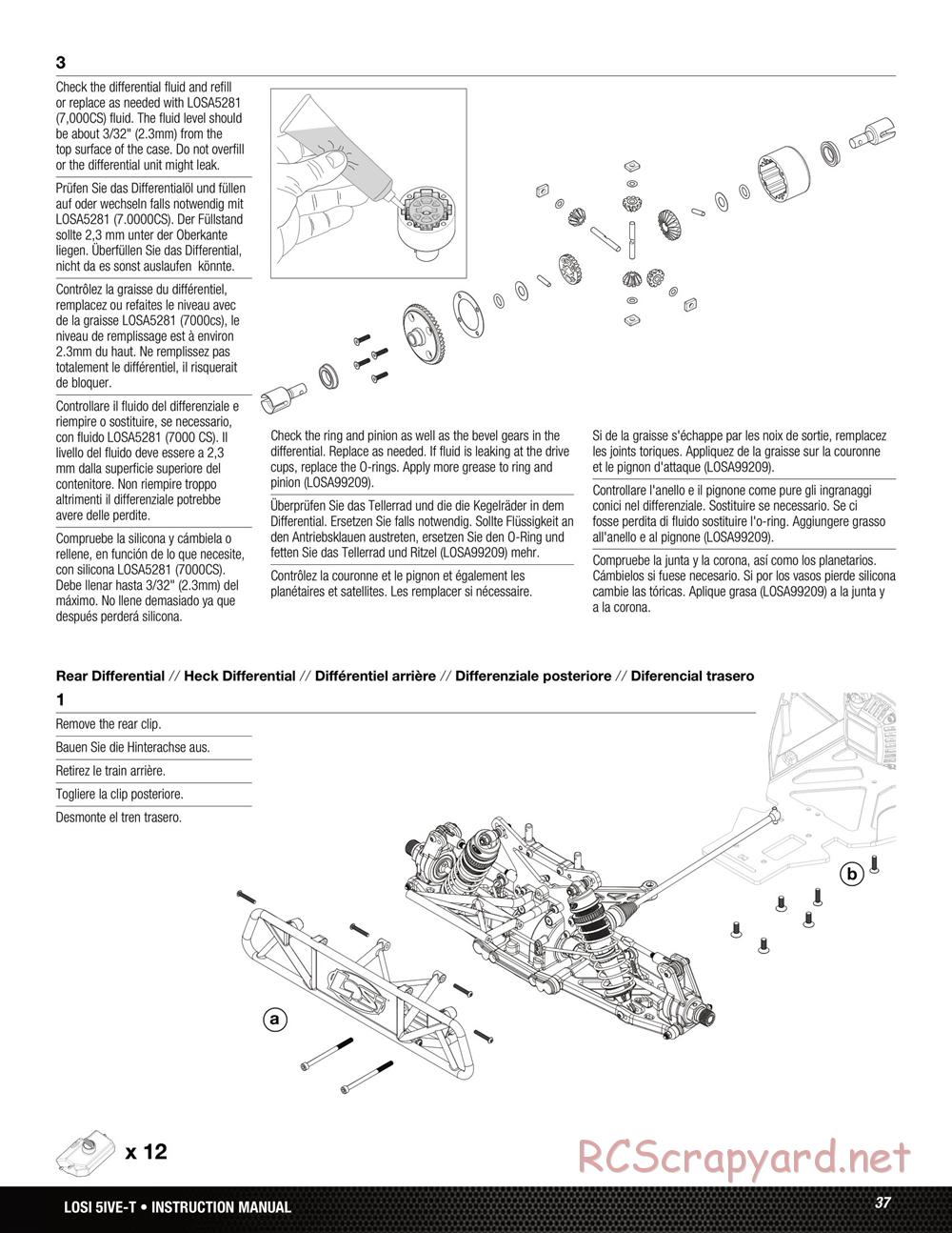 Team Losi - 5ive-T Roller - Manual - Page 37