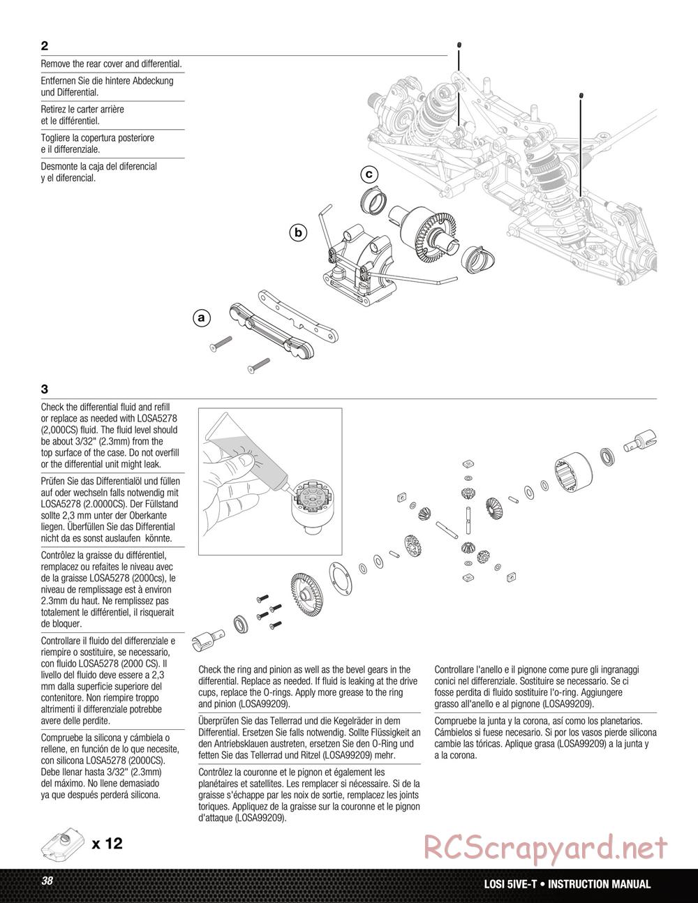 Team Losi - 5ive-T Roller - Manual - Page 38