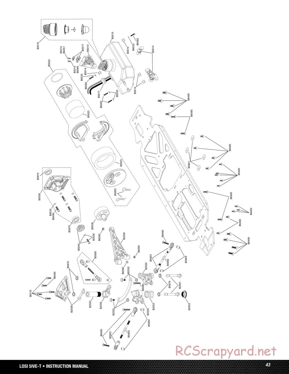 Team Losi - 5ive-T Roller - Manual - Page 43