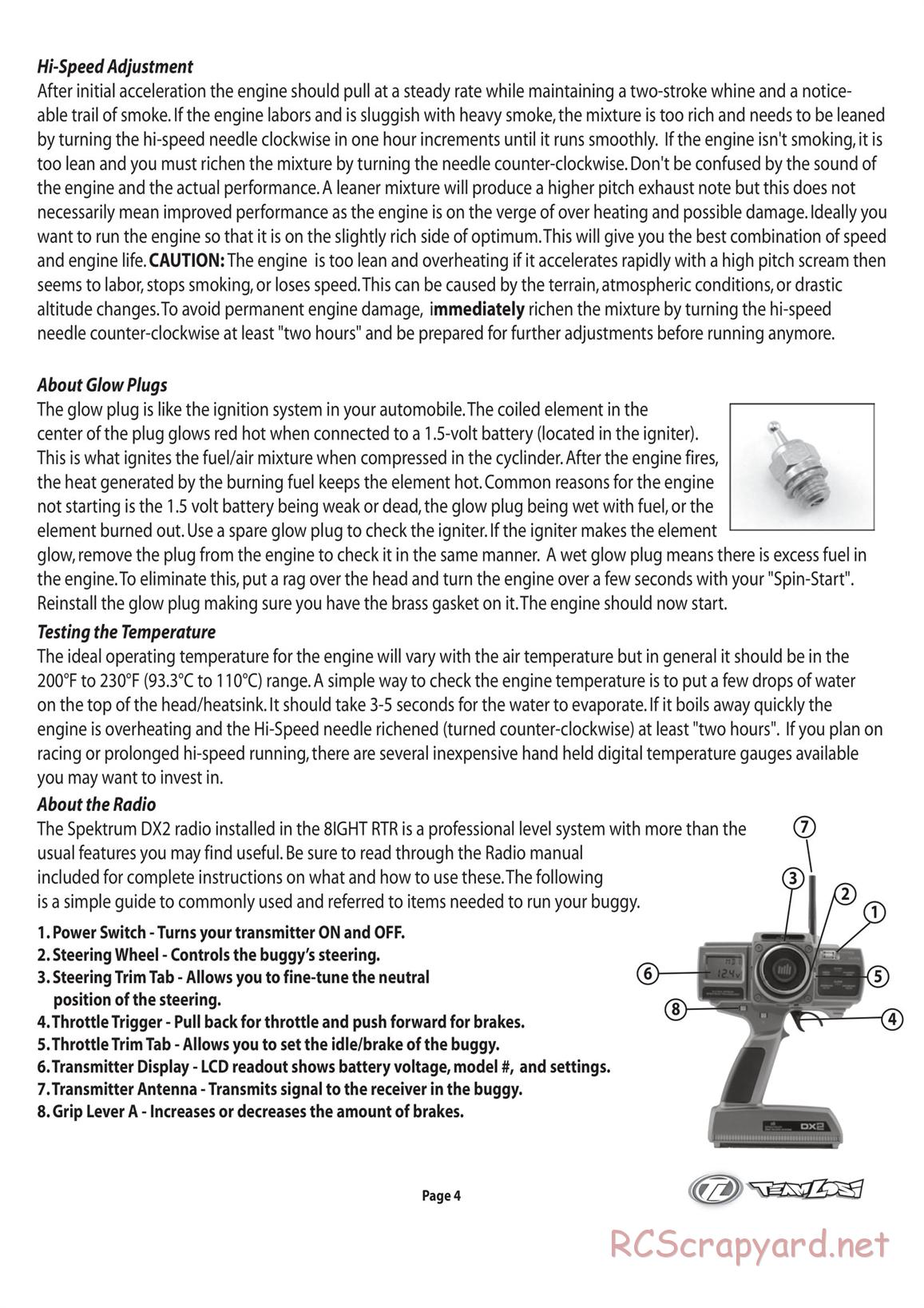 Team Losi - 8ight - Manual - Page 5