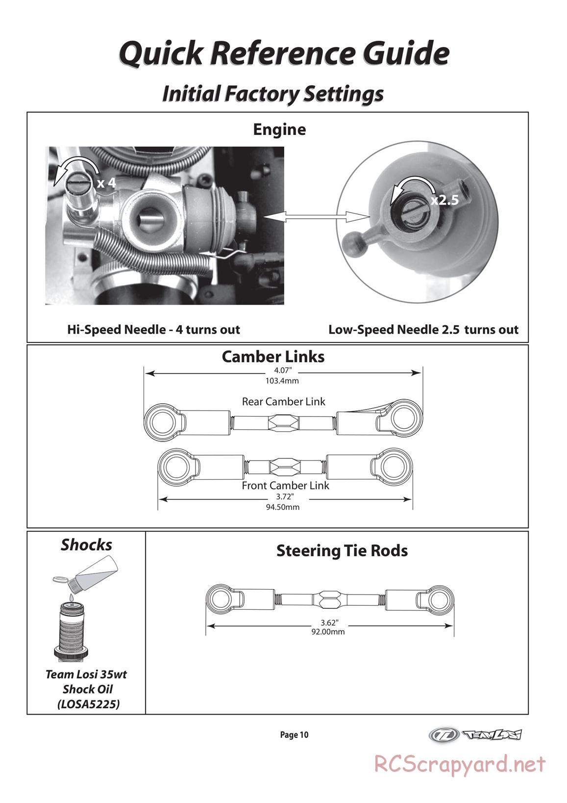 Team Losi - 8ight - Manual - Page 11