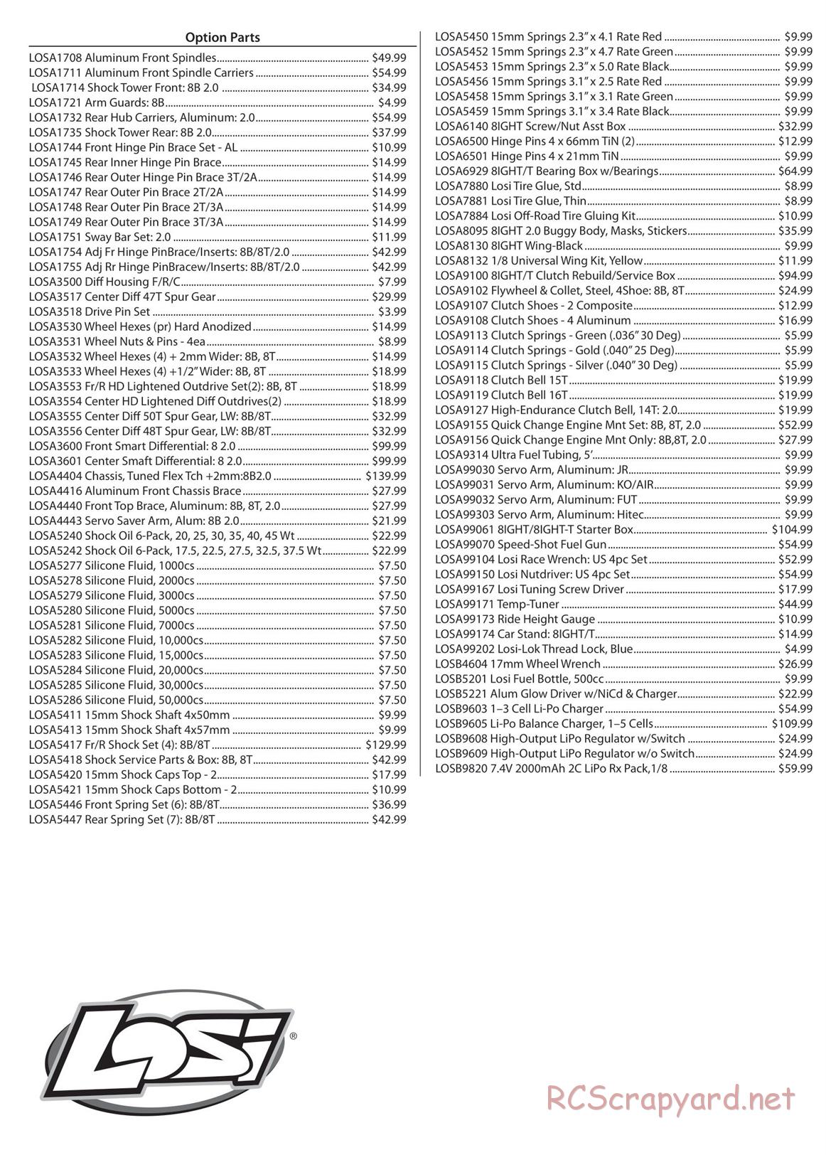 Team Losi - 8ight 2.0 - Manual - Page 6