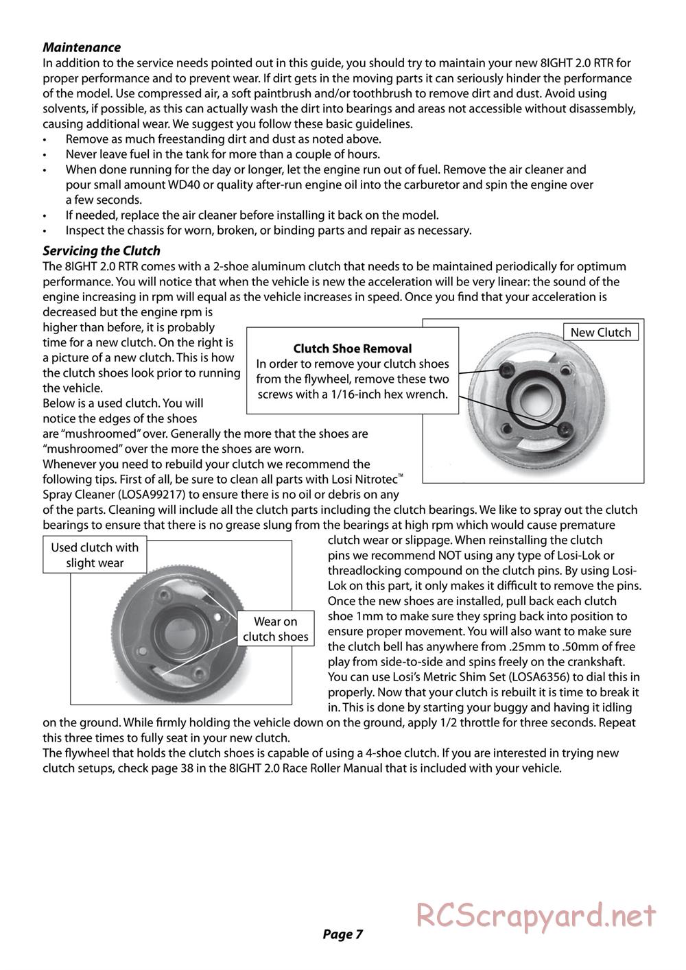 Team Losi - 8ight 2.0 - Manual - Page 7