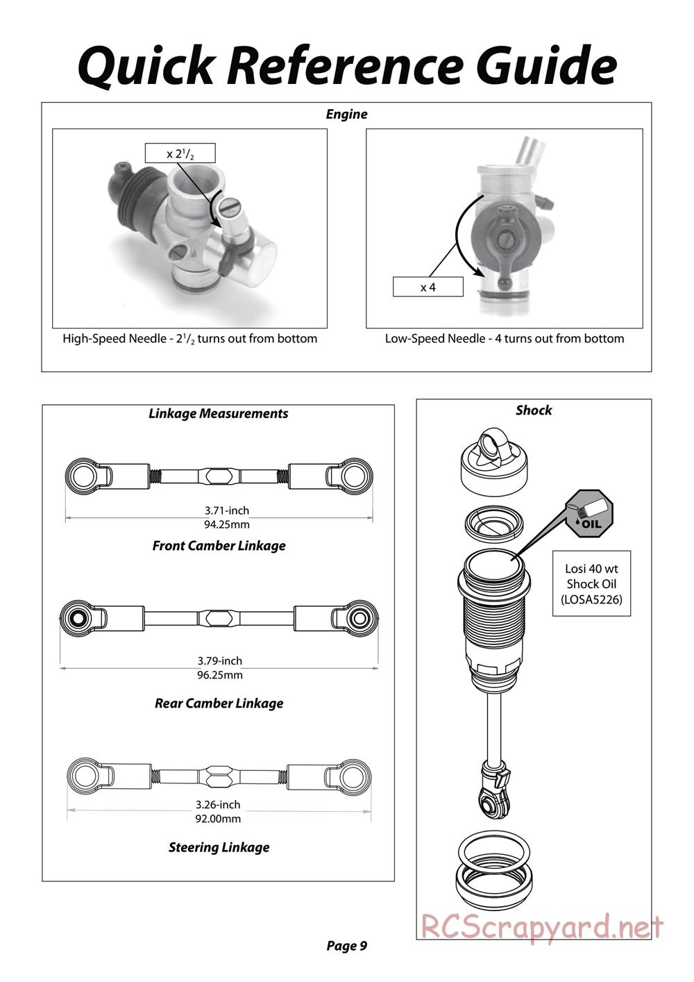 Team Losi - 8ight 2.0 - Manual - Page 9