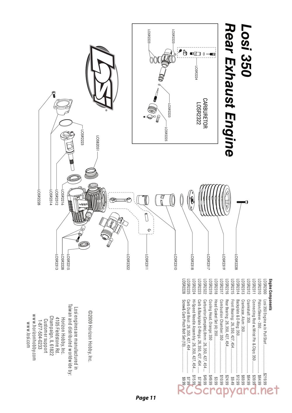 Team Losi - 8ight 2.0 - Manual - Page 11