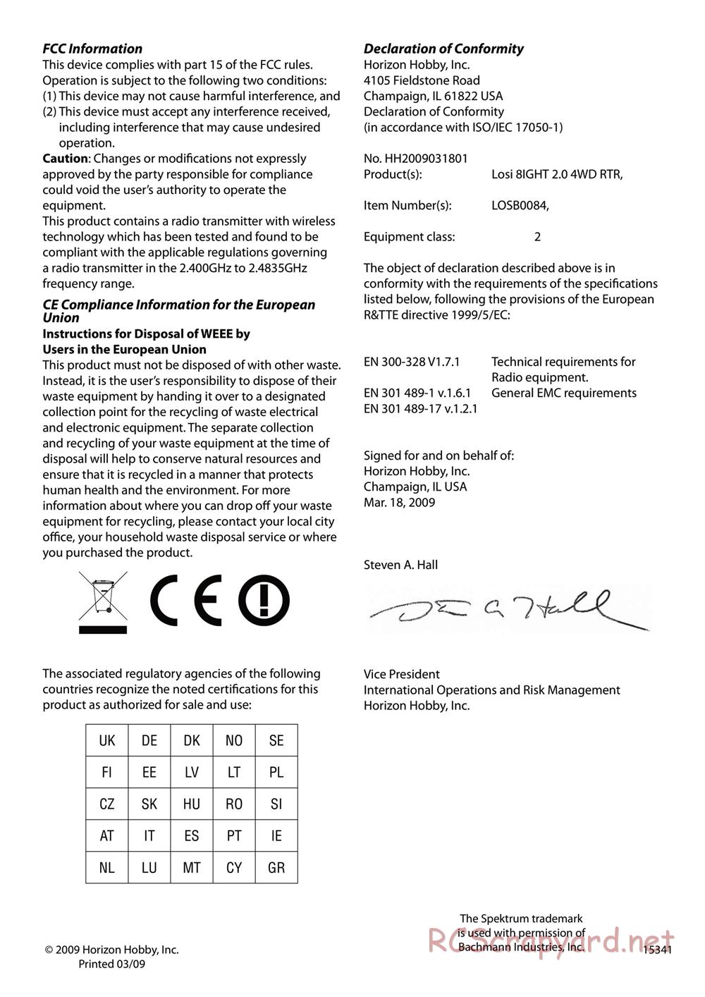 Team Losi - 8ight 2.0 - Manual - Page 12