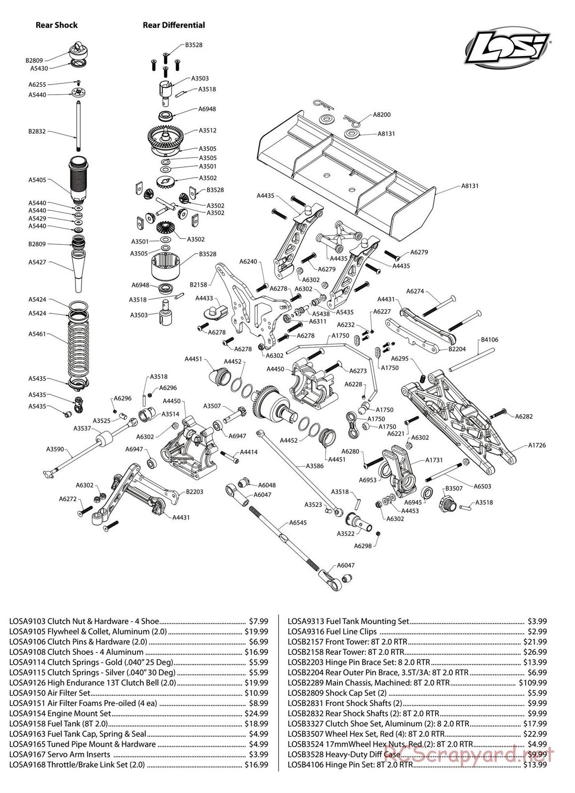 Team Losi - 8ight-T 2.0 - Manual - Page 4