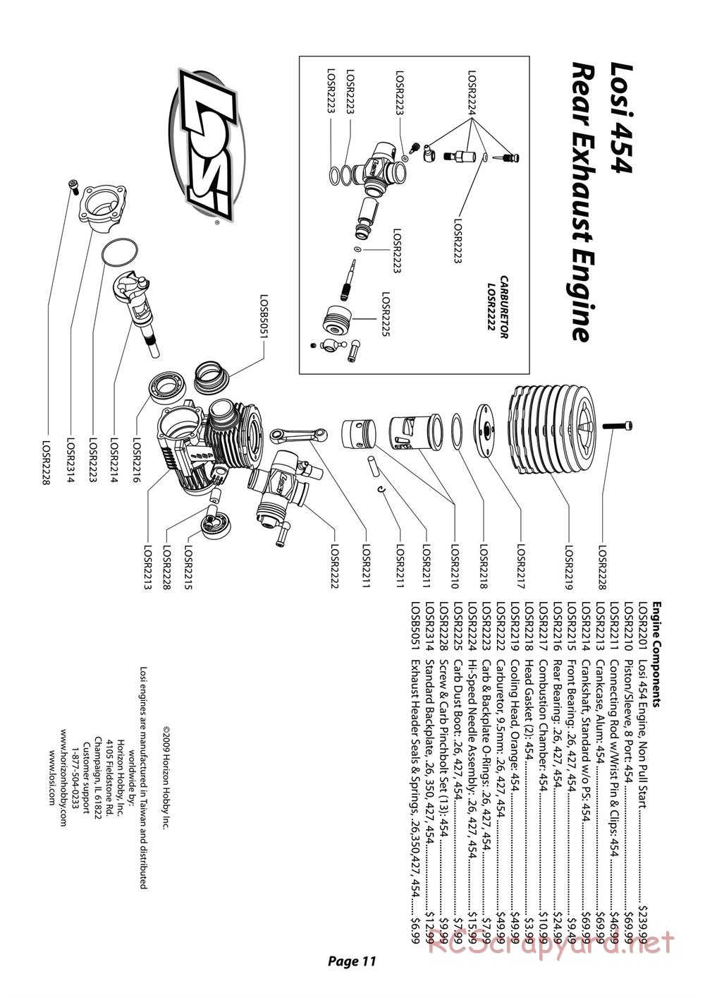 Team Losi - 8ight-T 2.0 - Manual - Page 11