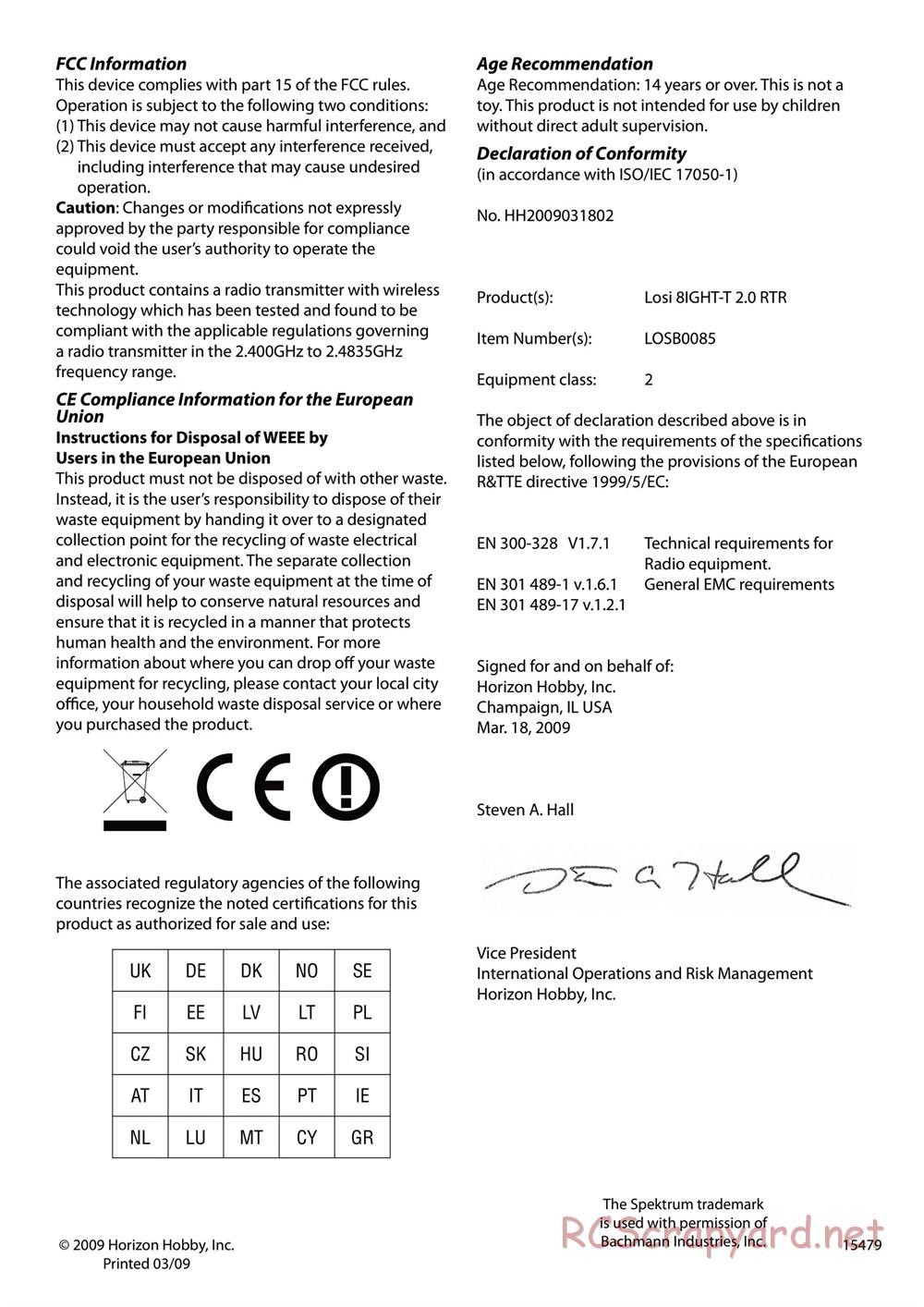 Team Losi - 8ight-T 2.0 - Manual - Page 12