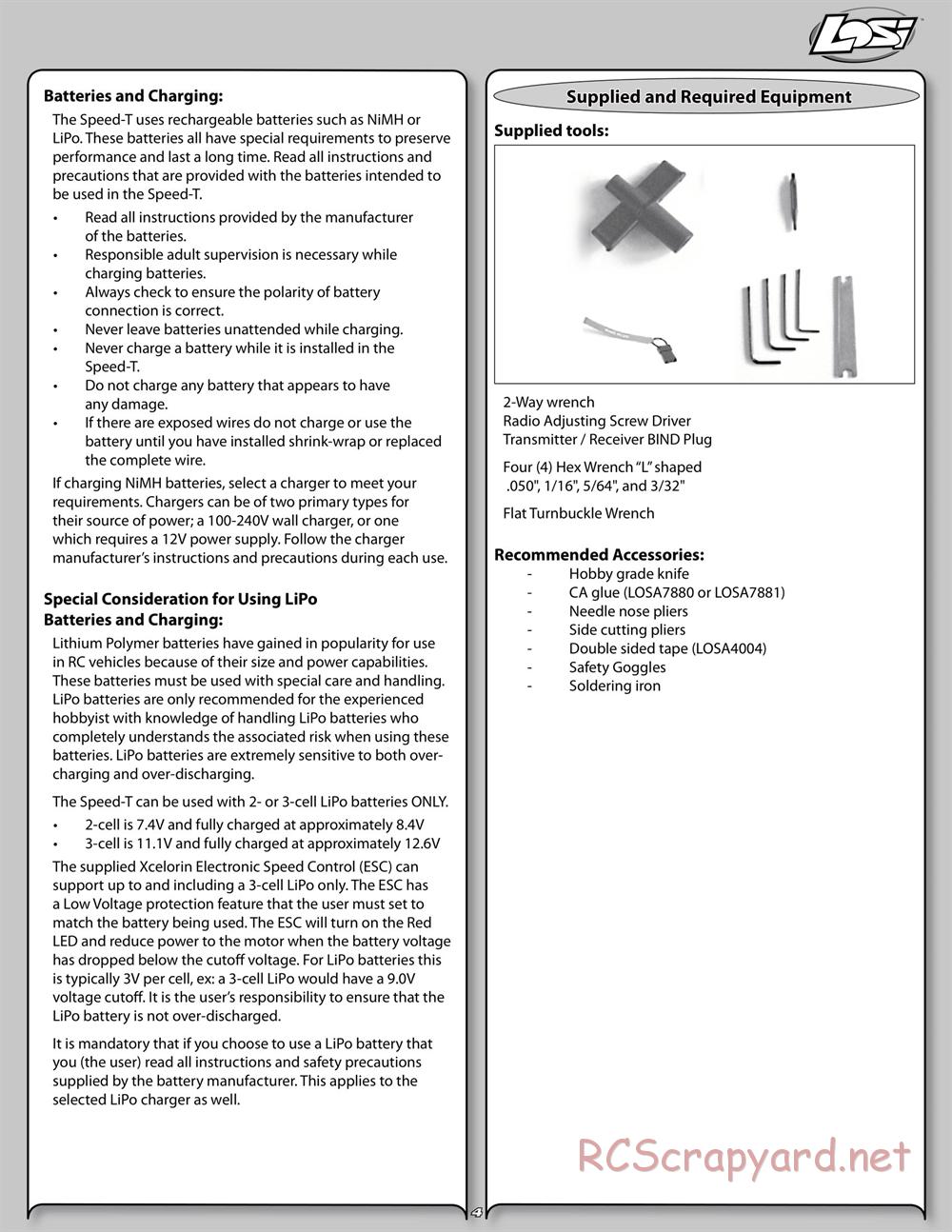 Team Losi - Speed-T - Manual - Page 4