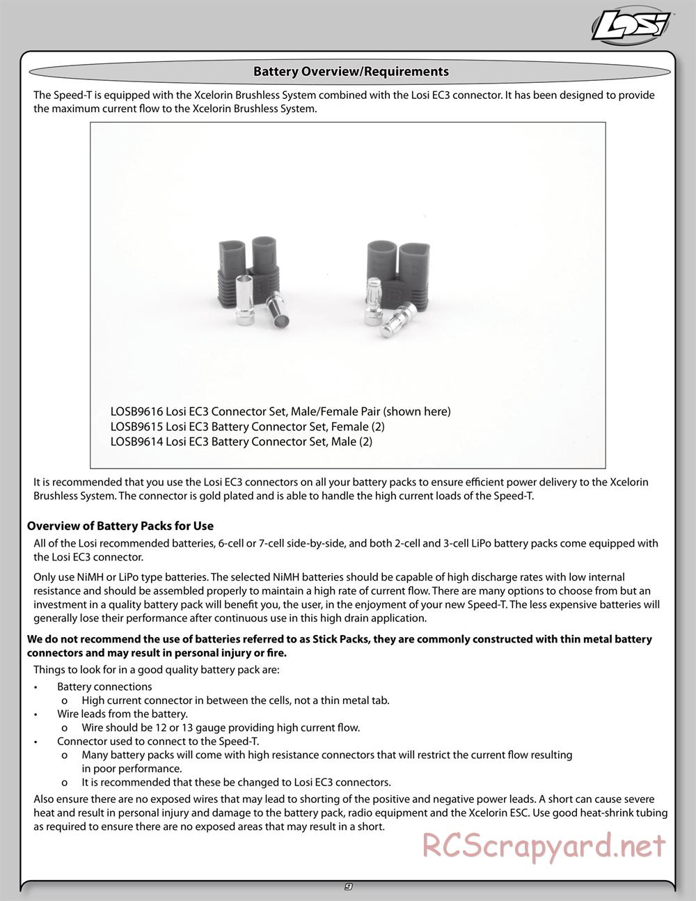 Team Losi - Speed-T - Manual - Page 9