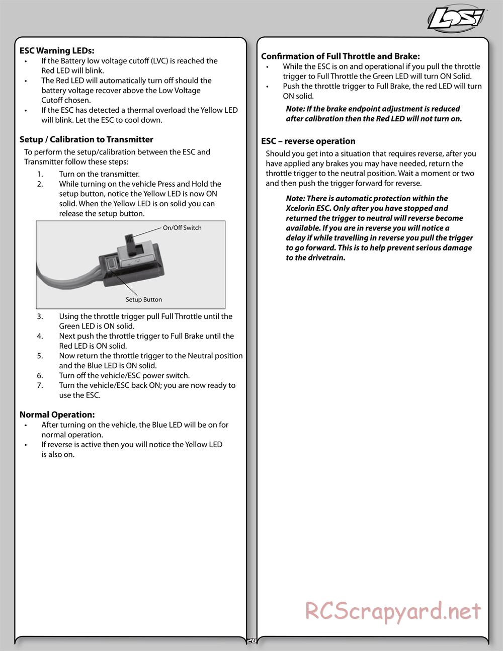 Team Losi - Speed-T - Manual - Page 20