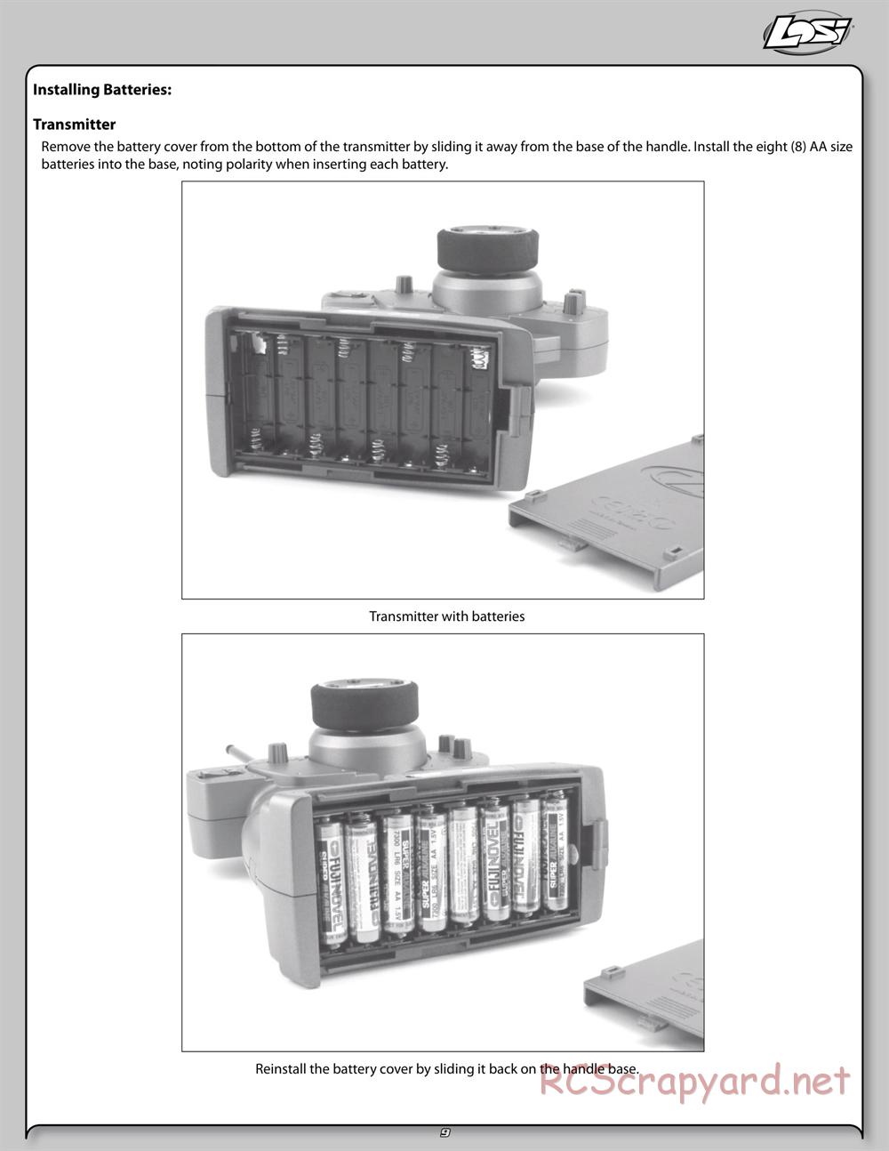 Team Losi - High Roller - Manual - Page 9