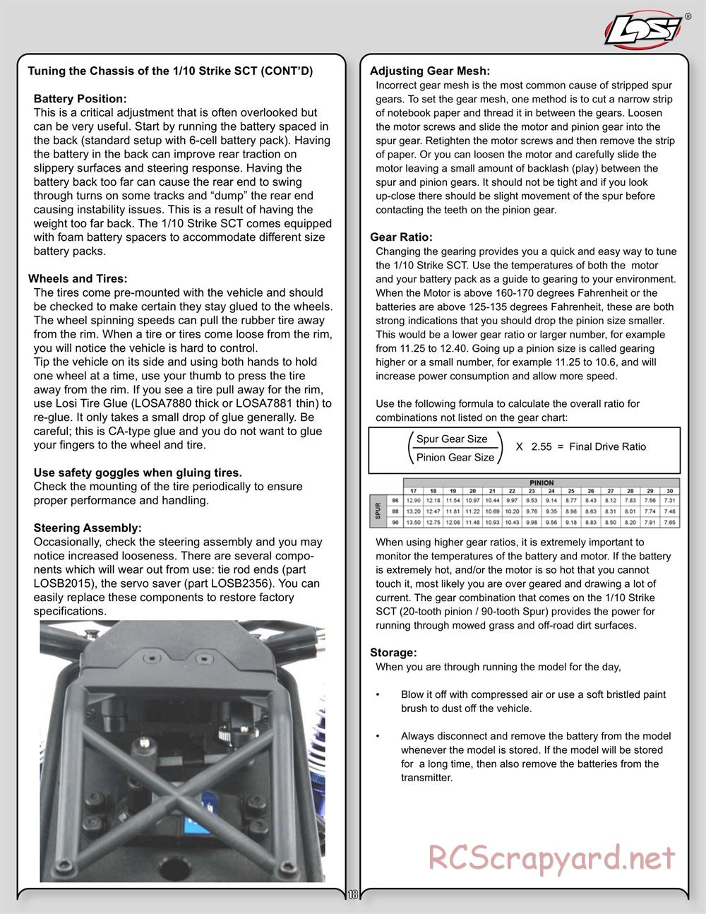 Team Losi - Strike - Manual - Page 18