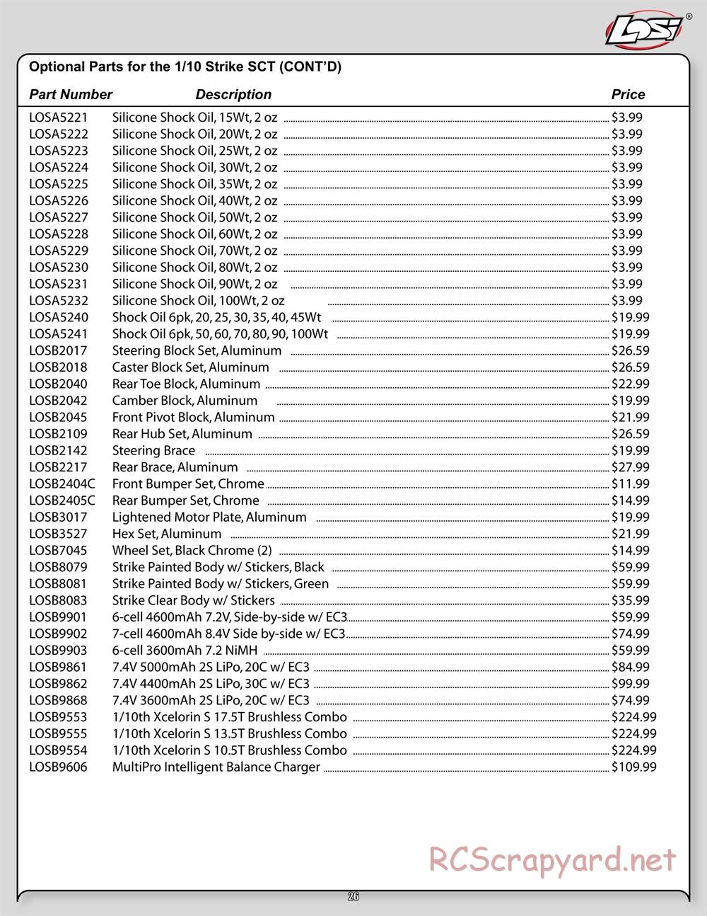 Team Losi - Strike - Manual - Page 26