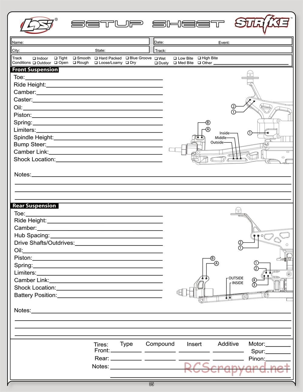 Team Losi - Strike - Manual - Page 35