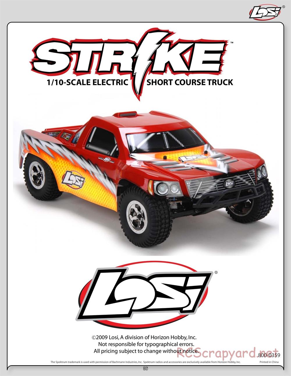 Team Losi - Strike - Manual - Page 36