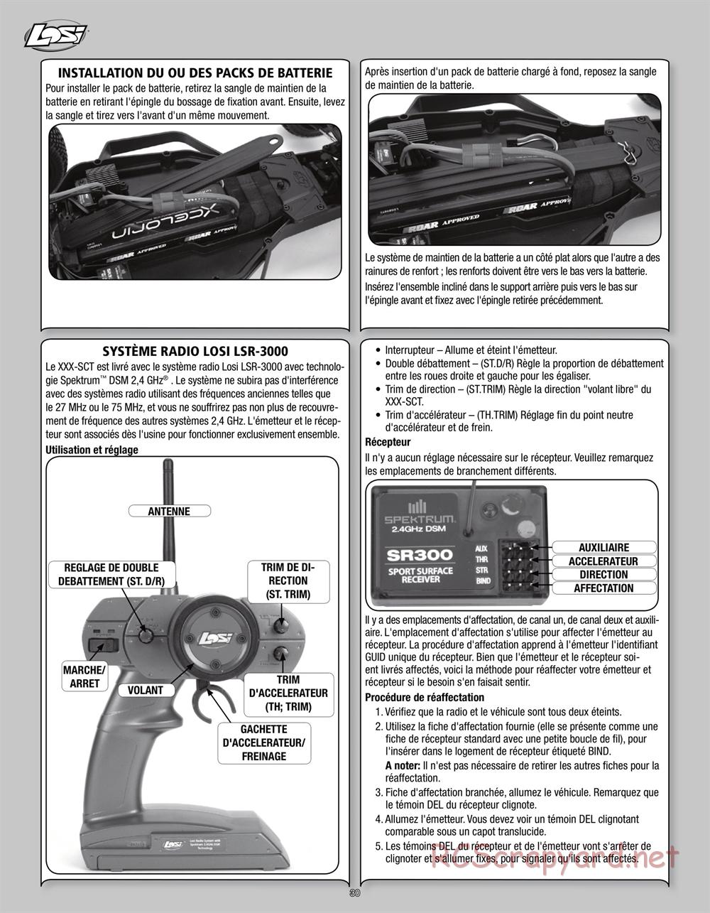 Team Losi - Rockstar XXX-SCT - Manual - Page 30