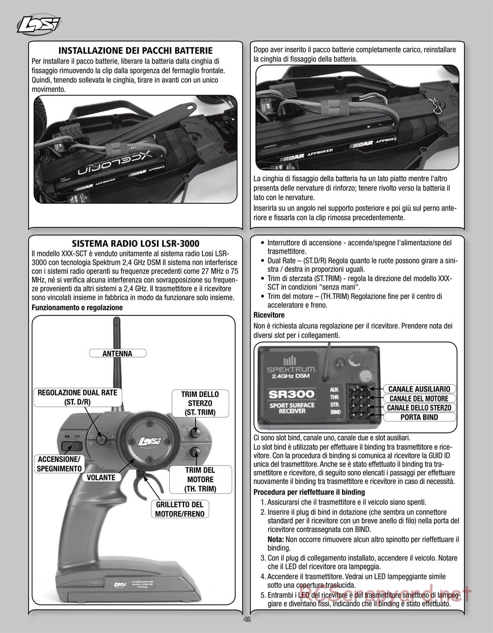 Team Losi - Rockstar XXX-SCT - Manual - Page 42